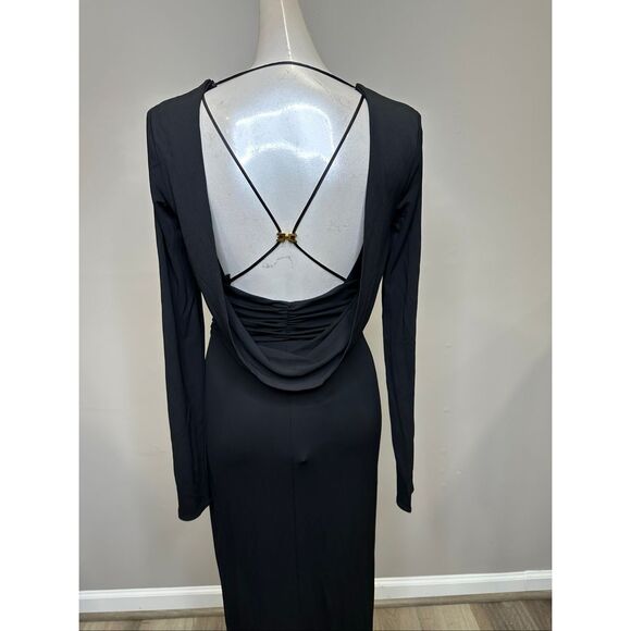 Elisabetta Franchi Red Carpet Crêpe Jersey Column Gown IT42/US6 $860 - Picture 9 of 12